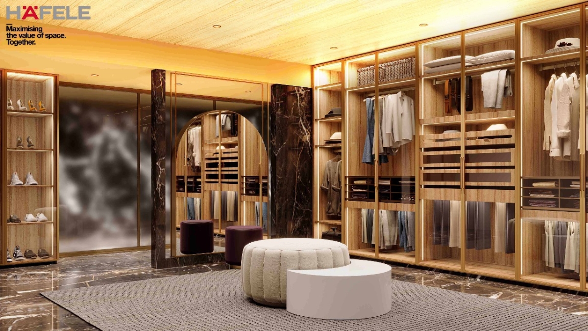 Hafele’s Slim Aluminium Profiles for Furniture Lighting