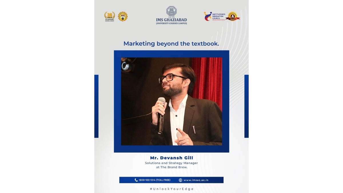 IMS Ghaziabad Organizes Guest Talk on Modern Marketing Trends for BBA First-Year Students